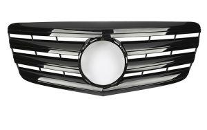 Решетка радиатора AMG Style 2FIN Glossy Black для Mercedes Benz W211 E Class W211 2007-2009